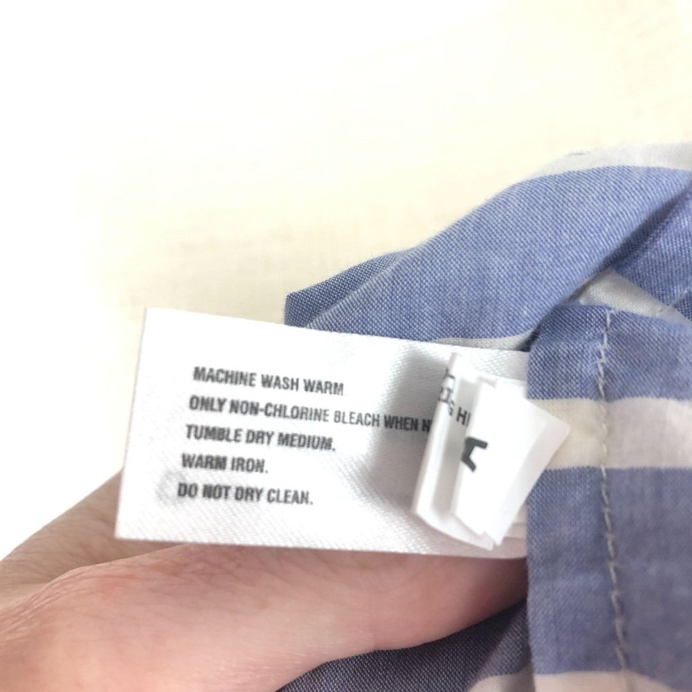 SOLD Gap Blue White Striped Drawstring Dress Sz S - Picture 11 of 11